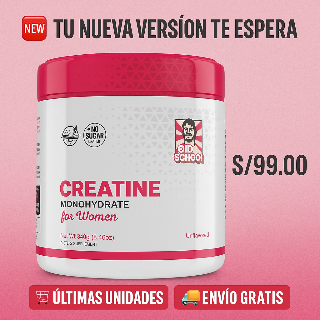 Creatina Monohidratada para mujeres - Transforma tu cuerpo y potencia la fuerza femenina